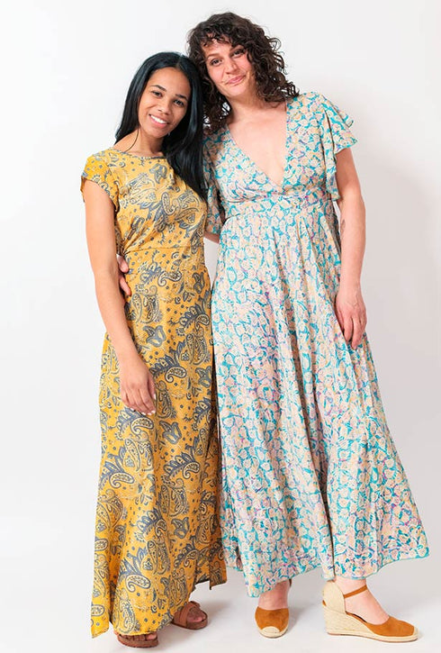 Y Why? Florales Maxikleid Aurelia